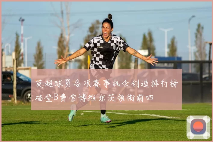 英超球员各项赛事机会创造排行榜福登B费索博维尔茨领衔前四